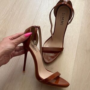 SIMMI LONDONWomen's Brown Patent High Heel Sandals